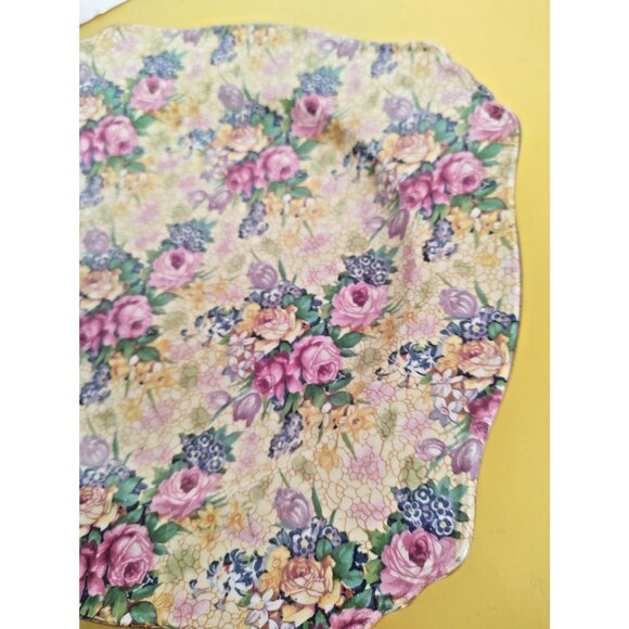 Vintage Royal Winton Grimwades WELBECK All-over Floral Chintz Salad Plate - Picture 10 of 10